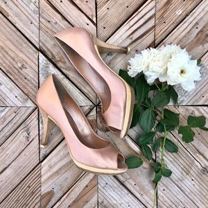 Geox D Ginevra A pearlized nappa heel sandals 38/8